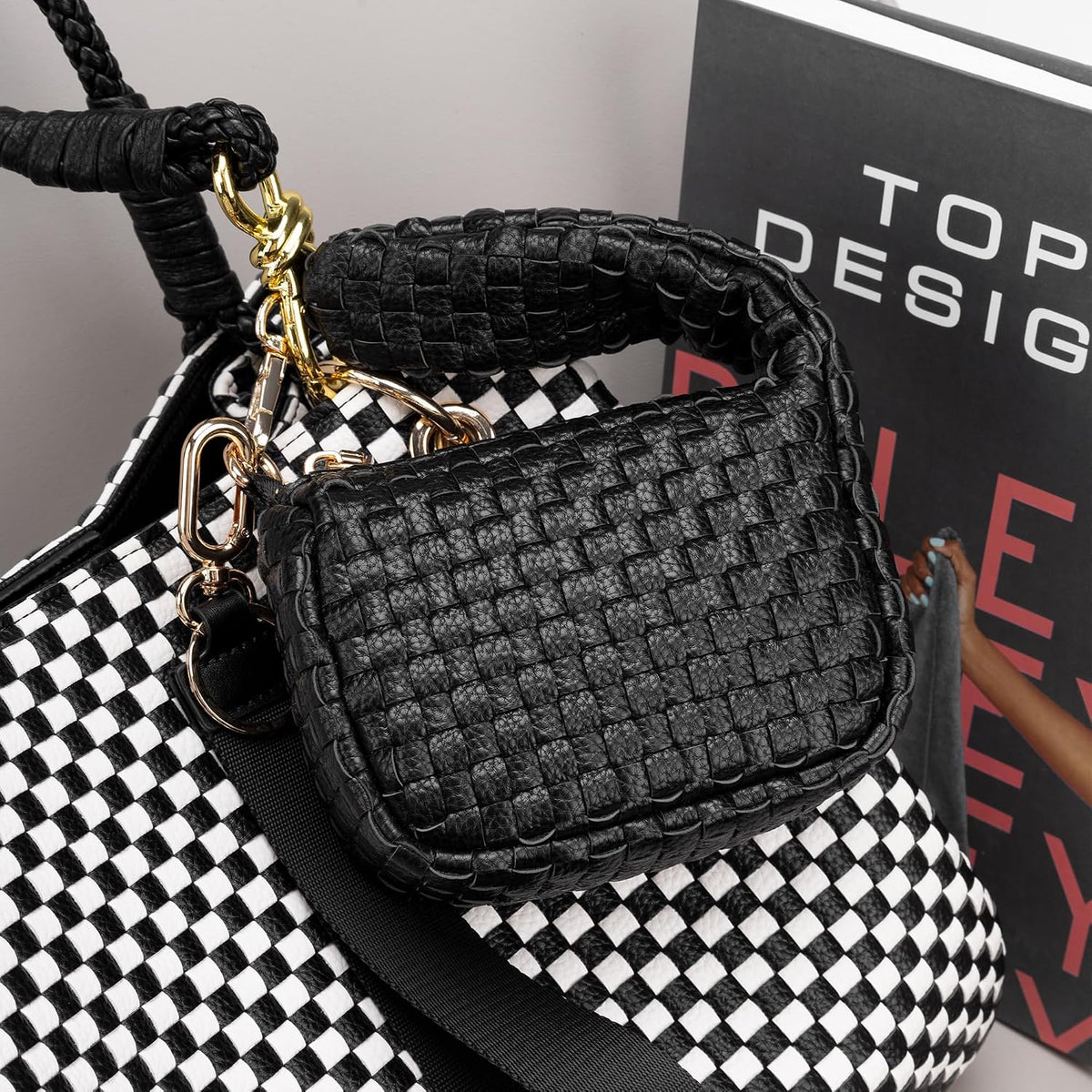 Mini Quilted Wristlet Bag for Women, Puffer Handbags,Evening Bags,Charm Lipstick Bag,Cute Bag Charm for Gift