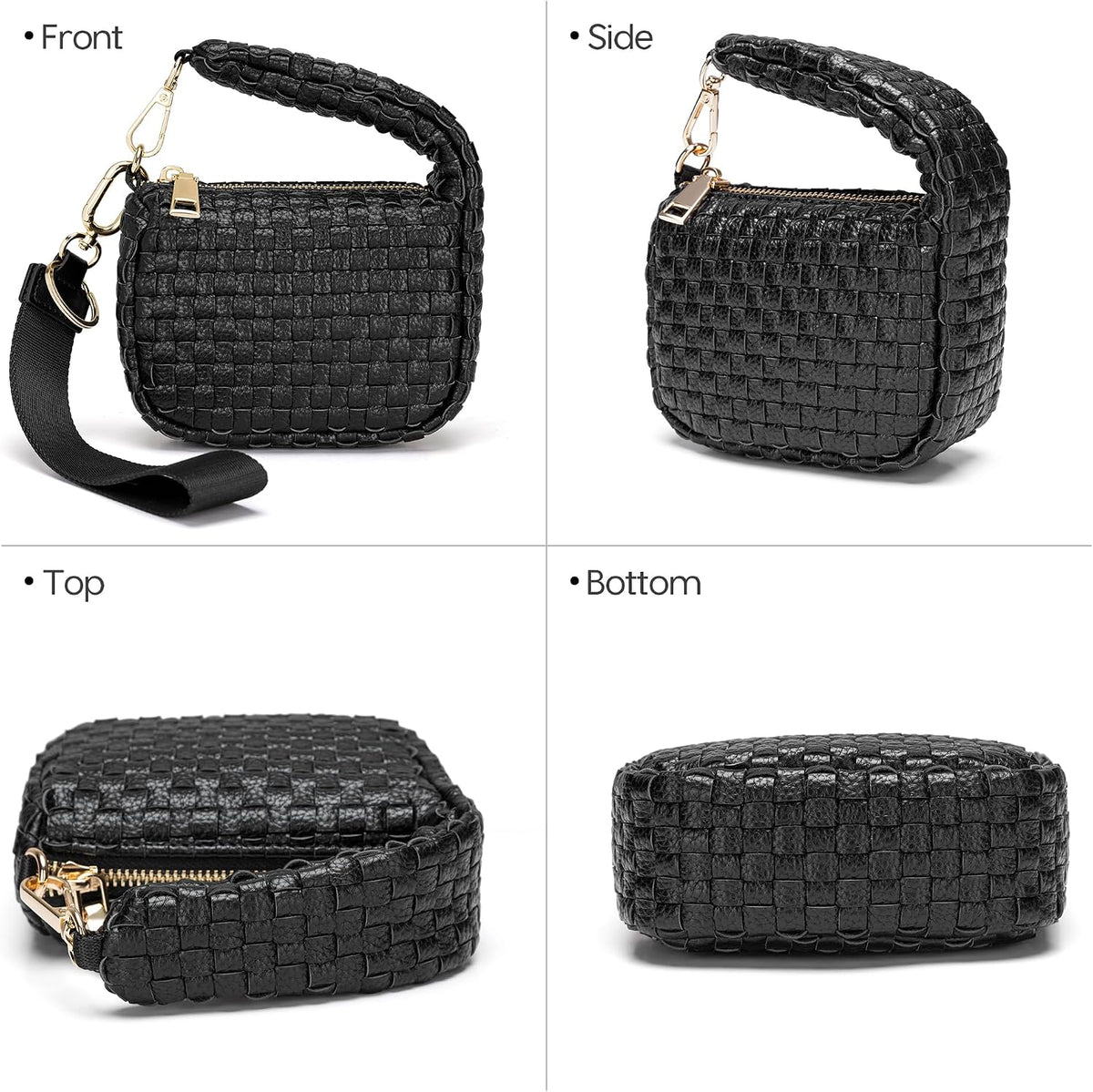 Mini Quilted Wristlet Bag for Women, Puffer Handbags,Evening Bags,Charm Lipstick Bag,Cute Bag Charm for Gift