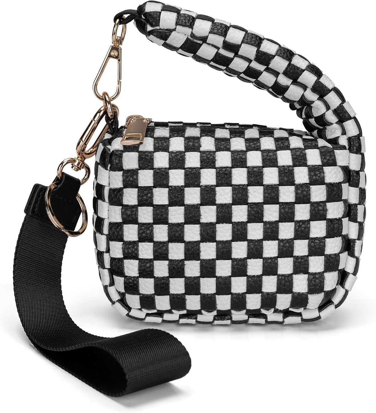 Mini Quilted Wristlet Bag for Women, Puffer Handbags,Evening Bags,Charm Lipstick Bag,Cute Bag Charm for Gift