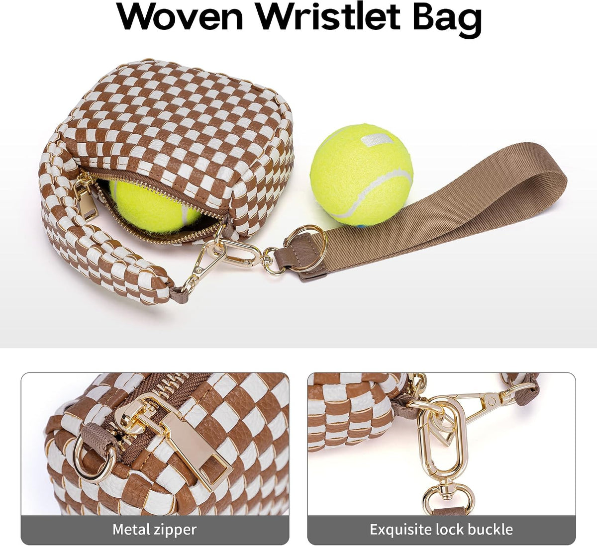Mini Quilted Wristlet Bag for Women, Puffer Handbags,Evening Bags,Charm Lipstick Bag,Cute Bag Charm for Gift
