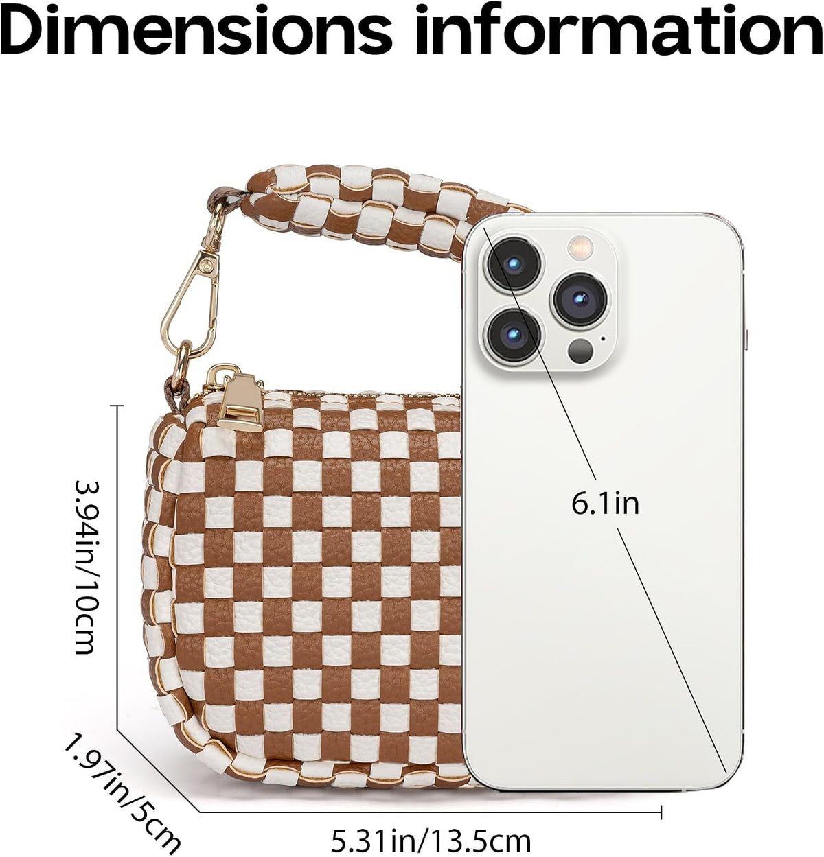 Mini Quilted Wristlet Bag for Women, Puffer Handbags,Evening Bags,Charm Lipstick Bag,Cute Bag Charm for Gift