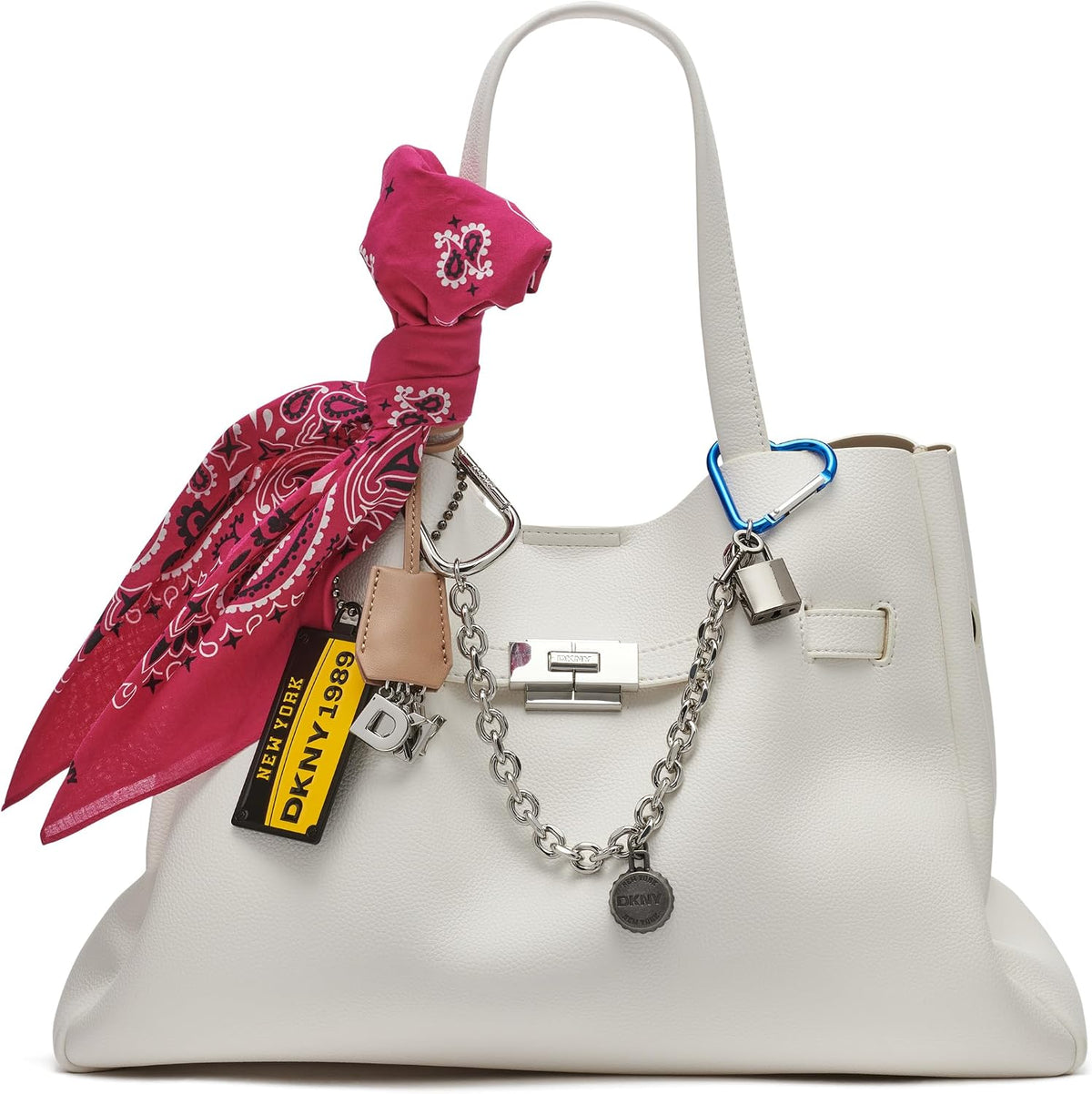 DKNY Women'S Bryar Large Slouchy Tote Bag with Charms
