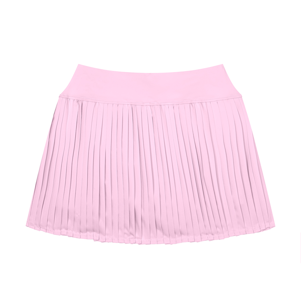 Women's Pleated Yoga Skort - Pink