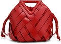 Vegan Leather Clutch Purses for Women Woven Small Crossbody Shoulder Bag Cute Top Handle Handbags Satchels 2026