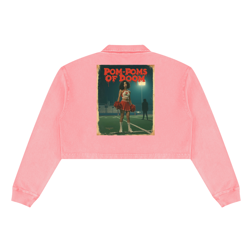 Women’s Vintage Wash Crop Sweatshirt - Pink