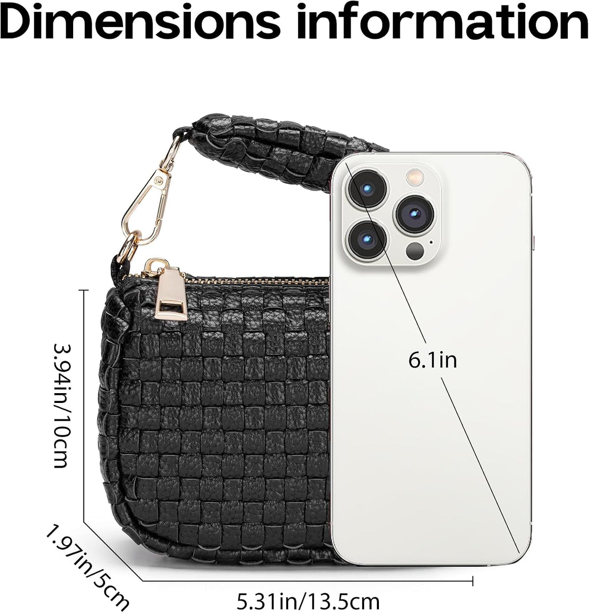 Mini Quilted Wristlet Bag for Women, Puffer Handbags,Evening Bags,Charm Lipstick Bag,Cute Bag Charm for Gift