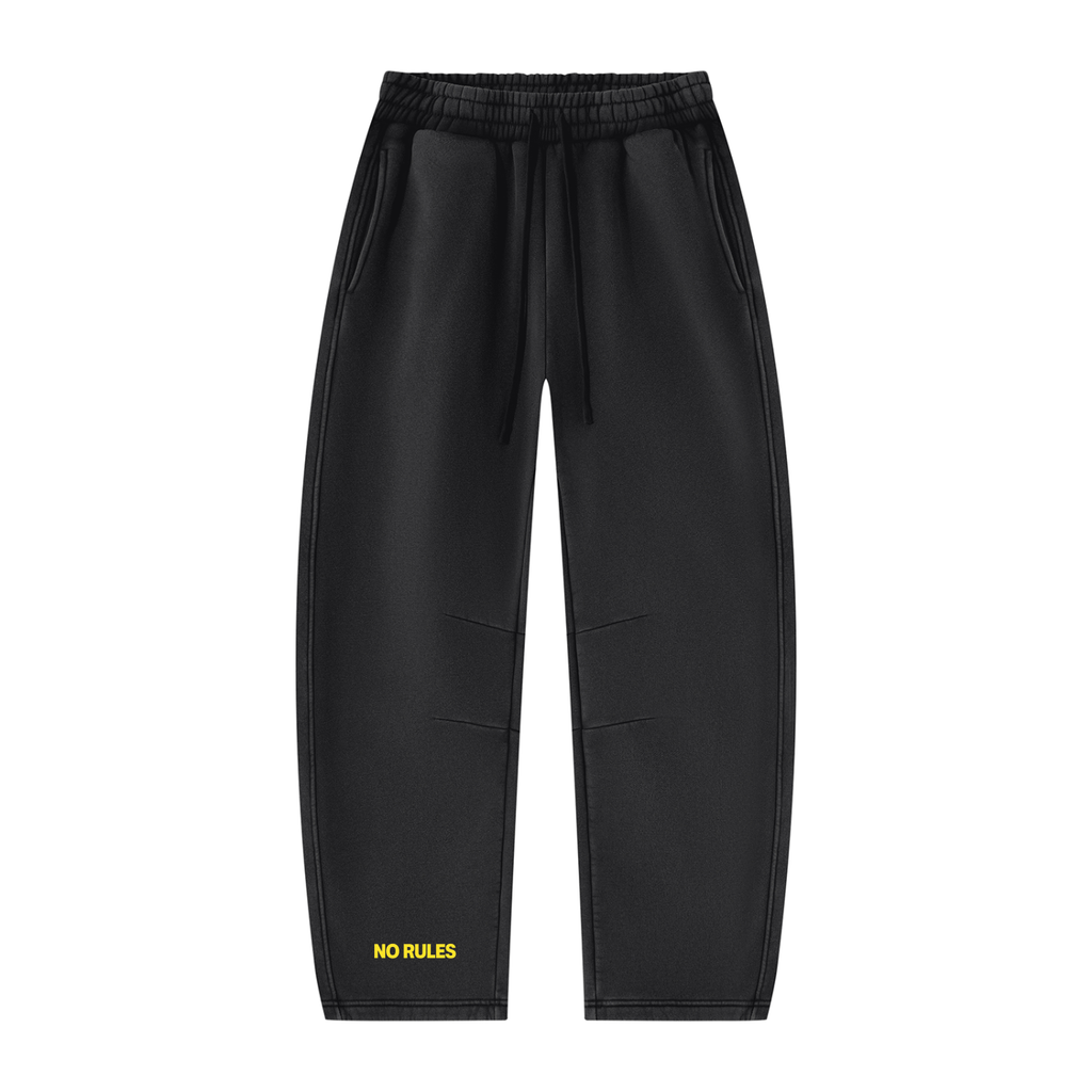 Unisex Vintage Wash Barrel Leg Fleece Sweatpants