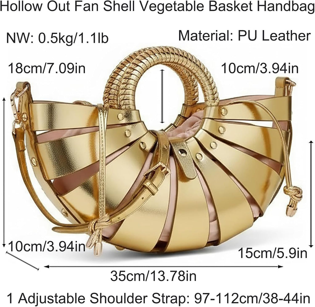 Woven Basket Handbag, Hobo Bucket Bag Shoulder Crossbody Purse
